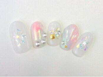 ネイルサロン ドレリッチ 大宮店(drerich)/オーロラマーメイドネイル