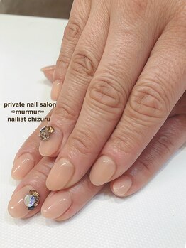 プライベート ネイルサロン マーマ(murmur)/シンプルビジューネイル