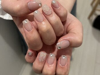 ノラネイル ウメダ(NORA nail UMEDA)/囲みフレンチネイル
