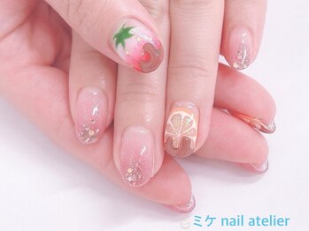 ミケ/バレンタインネイル