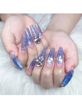 夏らしいクリア感のあるデザインスカルプチュア♪