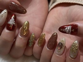 クリスマスネイル