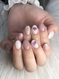 押し花ネイル