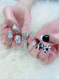 ニュアンス冬ネイル