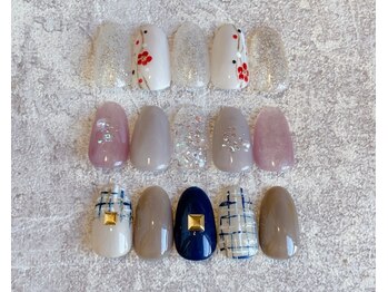 ネイルサロン エムズ(Nail Salon M's)の写真/パラジェル導入店!地爪を労わりながらネイルを楽しめる♪ギャラクシーネイル導入[お写真:¥7300コース]