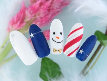 シューズネイルプロデュース/スノーマンデザイン