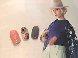 花柄ネイル　90分コース
