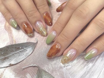 ネイルエルーシェ 立川店(Nail Ercher)/ジェルチップ長さ出しデザイン