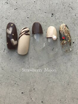サロンストロベリームーン(Salon Strawberry Moon)/大人バレンタインネイル