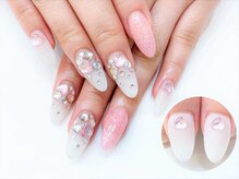 ネイルコレクション ベビーピンク(Baby Pink)/長さ出しジェル放題★ストーン