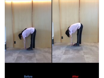 徳島藍住整骨院 ザ ビー(THE B)/ピラティス初回体験before/after