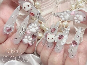 ネイルマフィア 新宿(NAIL MAFIA)の写真/【圧倒的な技術力】JNA本部認定講師在籍の実力派サロン!お爪に優しいフィルイン施術♪1ヶ月浮きなく快適に!