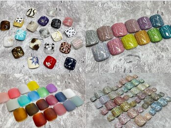 キャンアイドレッシー 国分寺店(Can I Dressy)の写真/【FOOTワンカラー￥5000★定額トレンドアート￥7000～】カラー変更OK!ドライケア込◎高技術でモチの良さ◎