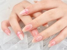 アバネイル アクア 千種店(AVANAIL AQUA)/チェック×チークネイル