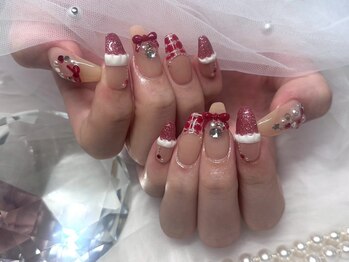 バベル 新町店(Babel)/クリスマスボルドーネイル♪