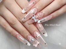 ピオミエルネイル 新宿(pio miel nail)/星×リボンネイル
