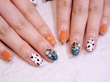 ラルネイル 大宮(Lull. nail)/＊ダルメシアン＊ワンカラー＊