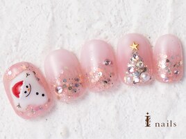 溶け雪だるまネイル　9480円