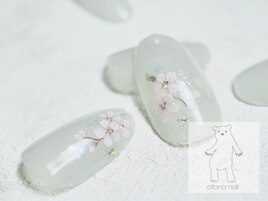 桜ネイル 春ネイル 手書きネイル