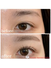 ビビデバビデ(Vivide Vavide)/マツパ+眉カットで垢抜け♪