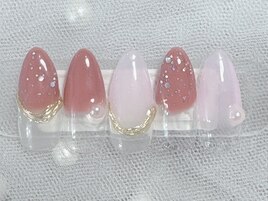塗りかけネイル