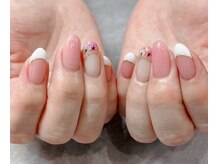 ネイルアンドアイラッシュスタジオ シュシュ(chouchou)/ドライフラワーフレンチ