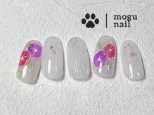 モグネイル(Mogunail)/夏ネイル/紫陽花ネイル
