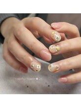 フルール(fleur)/カラフルフラワーネイル