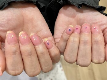 ルビー バイ イノセンシア(RUBY by INOCENCIA)/ぷっくりラメフレンチ