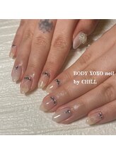 ボディ キス(BODY XOXO)/クリア天然石風