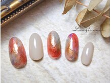 ラフネイル(Laugh nail)/シンプルアート　￥7700