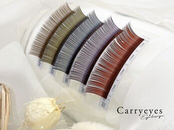 キャリーアイズ(Carry eyes)の写真/≪自然なブラウンで垢抜けeye♪≫【通常コース+¥1000】でオールカラーに変更◎色や種類も豊富に取り揃え☆