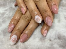 ネイルキュート アンド クールラッシュ 亀有店(nailcute & CoolLash)/ぷっくりフラワー