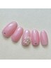ネイリスト限定【初回オフ込】お花のシェルネイル　4880円→4380円