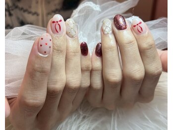 リブヴァラ(Lib Valla)/キルティングネイル/リボン