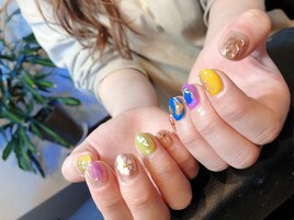 カラフルニュアンスネイル