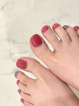 ル ソレイユ(Le soleil)/フットネイル♪by mikiko