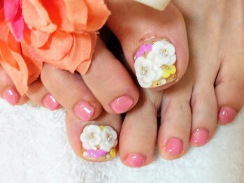 エムネイル(M Nail)/フット・ブライダル3Dフラワー