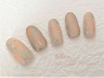 ネイルサロン フェリーチェ(felice)/【定額ネイル】¥7980