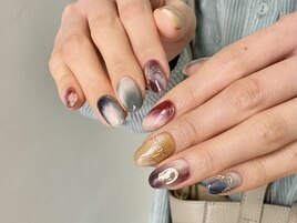 カラフルニュアンスNail