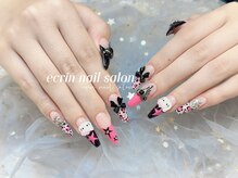 エクラン 錦糸町(ecrin)/ワンホンヒョウ柄ネイル長さだし