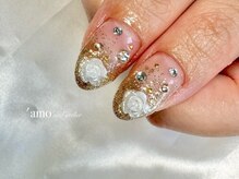 'amo nail atelier【フィルイン/パラジェル/定額コース】/キラキラデザイン