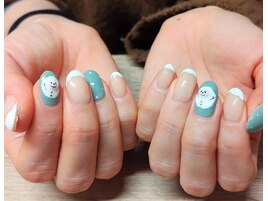 定額アートコース　雪だるま