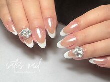 サティス ネイル(SATIS NAIL)の雰囲気（定番人気のフレンチネイル）