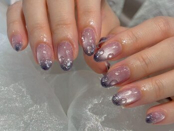 アイネイルズ 三宮店(I nails)/梅雨マグラメグラ￥9500