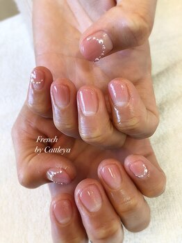 ヘアーアンドネイル フレンチ(French)/パールで上品に☆