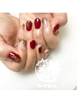 サロンモワ(salon mowa)/☆赤ニュアンス☆