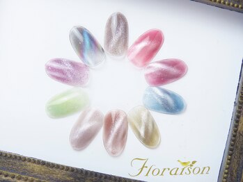 フロレゾン(Floraison)/マグネットネイル×ワンカラー