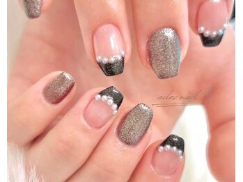 エルネイル(ailes nail.)/フレンチ/ラメ