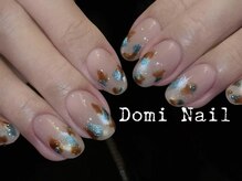 Domi Nail Salon 渋谷店 長さだし/持ち込み/フィルイン/ワンホンの雰囲気(長さ出し/持ち込み/マグネット/フィルイン/ネイル/ジェルネイル)